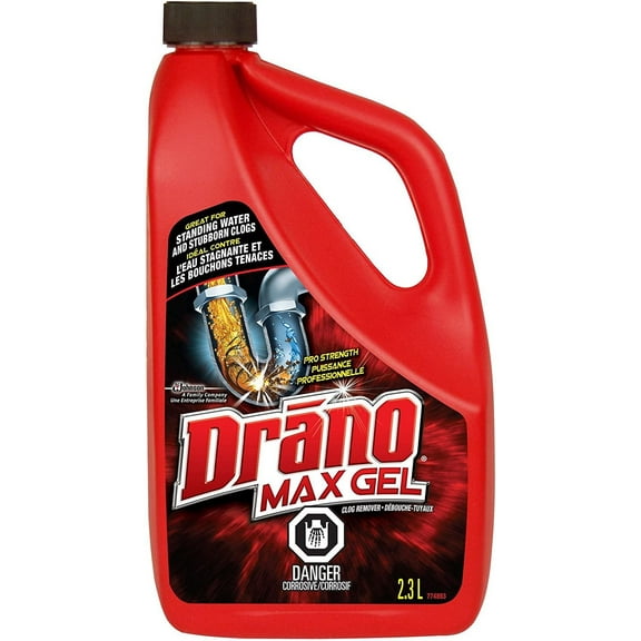 Drano Max Clog Remover Liquid Drain Cleaner - Septic Safe - Single Piece, 80 oz.