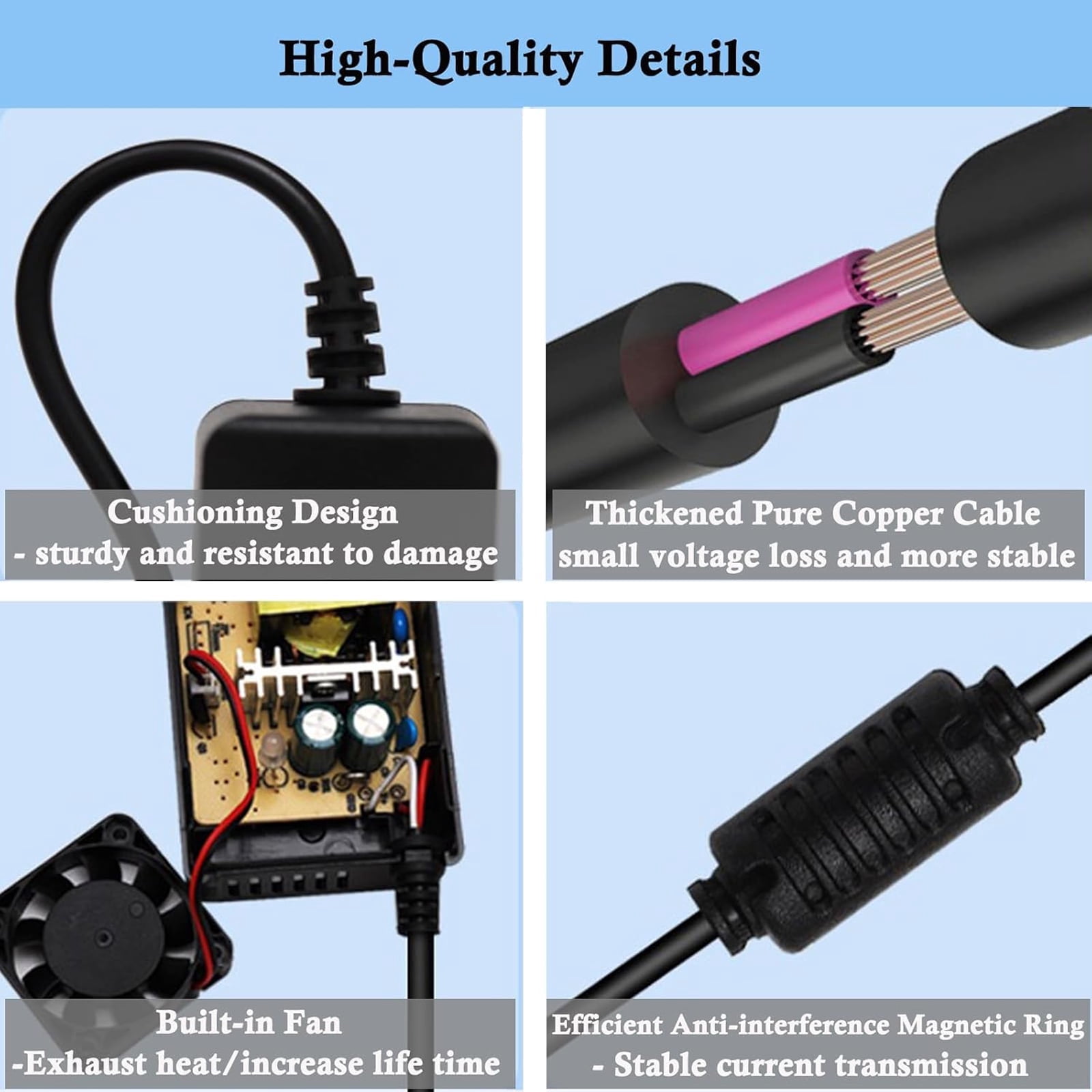 Ebike Charger, 48V 54.6V 2A Ebike Battery Charger For 48V Lithium Battery, Electric Bicy-cle Power Adapter With DC2.1