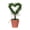 A, variant on 1 Pcs Heart Shaped Topiary with Planter Pot, Heart Valentines Day Decorations Topiary Artificial Hearts Topiary Outdoor Indoor Home Porch Anniversary Romantic Decor