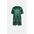 thumbnail image 5 of Up2date Fashion Men Satin Silk Pajamas Sets Short Sleeve Sleepwear Button-Down PJs Sets Two-Pieces Loungewear with Pockets, 5 of 7