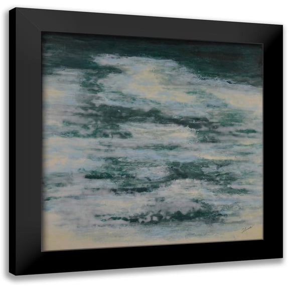 Shanti, Shima 12x12 Black Modern Framed Museum Art Print Titled - Stillwater