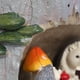thumbnail image 4 of Tomfeel Tocón de árbol Maceta de flores suculentas Dibujos animados Estilo pastoral Maceta de animal Carevas Gris, 4 of 7