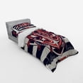 thumbnail image 3 of Ambesonne Anchor Bedding Set 4 Pcs, Marine Design, Queen, Beige Indigo Red, 3 of 3