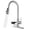 Brushed Nickel, variant on SUNRINX 3-in-1 Kitchen Faucet with Pull Down Sprayer and Cup Rinser, Matte Black