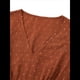 thumbnail image 3 of Vestidos de Mujer con Cuello en V Rojo Ladrillo L, 3 of 10