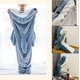 thumbnail image 2 of Shark Blanket Hoodie Adult & Kid, Shark Costume, Shark Blanket Wearable, Cozy Shark Pajamas（170cm）, 2 of 2