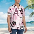 thumbnail image 6 of Uemuo Eiffel Tower and Butterflies Printed Regular Fit Short Sleeve Casual Hawaiian Shirt for Men,Aloha shirt,Tropical shirt,Floral print shirt,Vacation Beach shirt-Medium, 6 of 9