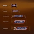 thumbnail image 4 of Snickers Minis Chocolate Caramel Candy Bars - Individually Wrapped Candy - with Roasted Peanuts, Nougat, Caramel, and Milk Chocolate  Bulk Candy 2 Pound, 4 of 9