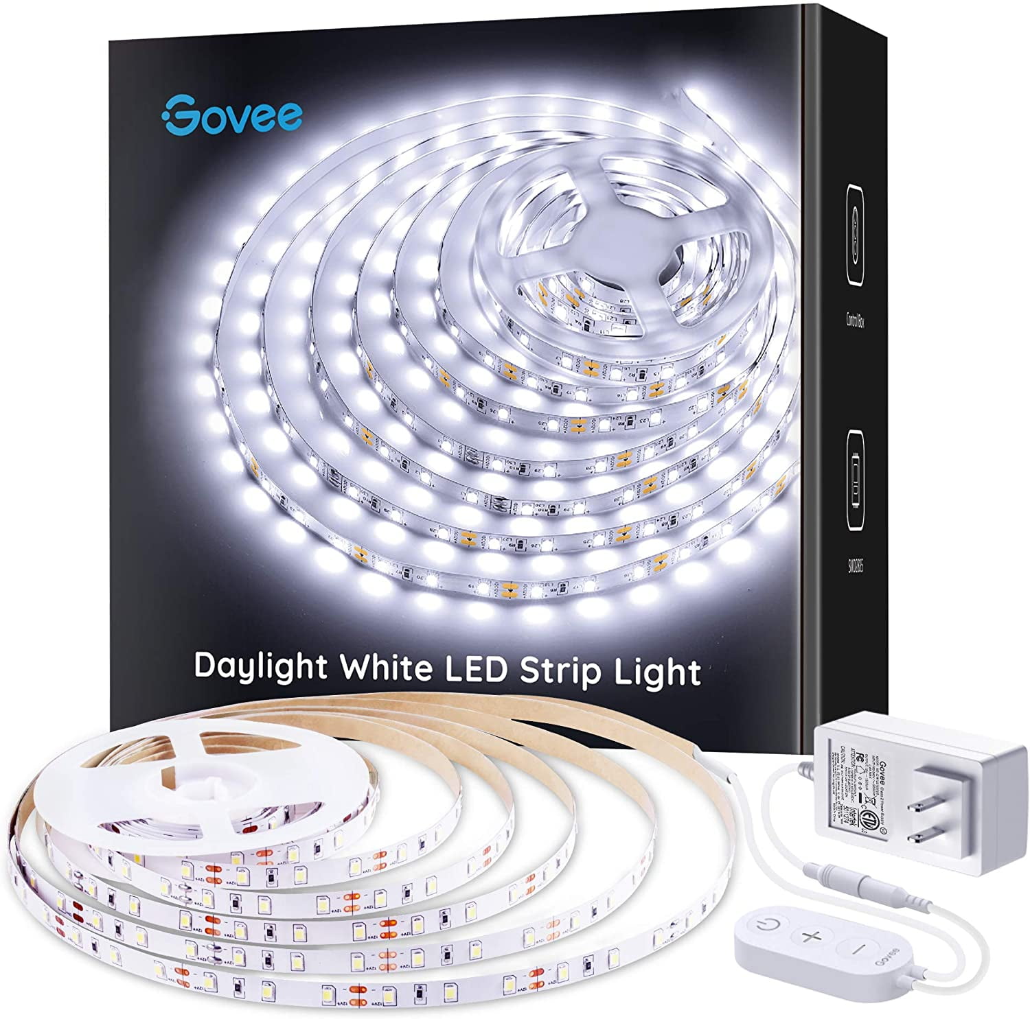 5M 300 LED Light Strip White Warm White Sticky Tape 3528 Cabinet Kitchen Light 