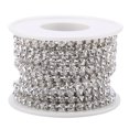 thumbnail image 1 of Cadena de diamantes de imitación de cristal SS16 de 5 yardas/rollo, cadena de copa cerrada a la moda para bricolaje, accesorios de ropa de plata, 1 of 11