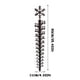 thumbnail image 3 of Fiudx Medidor de Nieve de 24 Pulgadas, Medidor de Nieve Decorativo, Diseño de Copo de Nieve Invernal y Motocicleta, Decoración de Jardín Exterior, Toque Festivo para El Patio, Material Metálico, Tama, 3 of 7