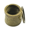 thumbnail image 2 of 12 paquetes de anillos de llavero de 28 llavero con canalización de bronce de bricolaje Yotijar Llaveros divididos, 2 of 8