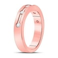 thumbnail image 3 of FB Jewels 14kt Rose Gold Womens Round Diamond Wedding Band 1/4 Cttw, 3 of 4