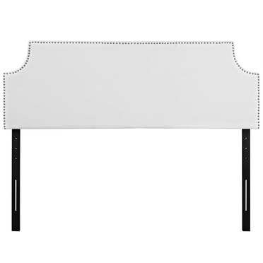 Ergode Laura Full Upholstered Vinyl Headboard - White