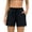 Black, variant on Women Swimming Shorts Solid Color Tankini Bottom Strappy Swimwear Briefs Boy Shorts with Pockets