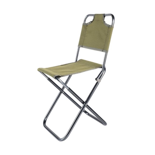 Mochila de viajes silla plegable silla de ocio fácil de transportar y almacenar silla de silla plegable práctica para la barbacoa de jardín de playa Verde