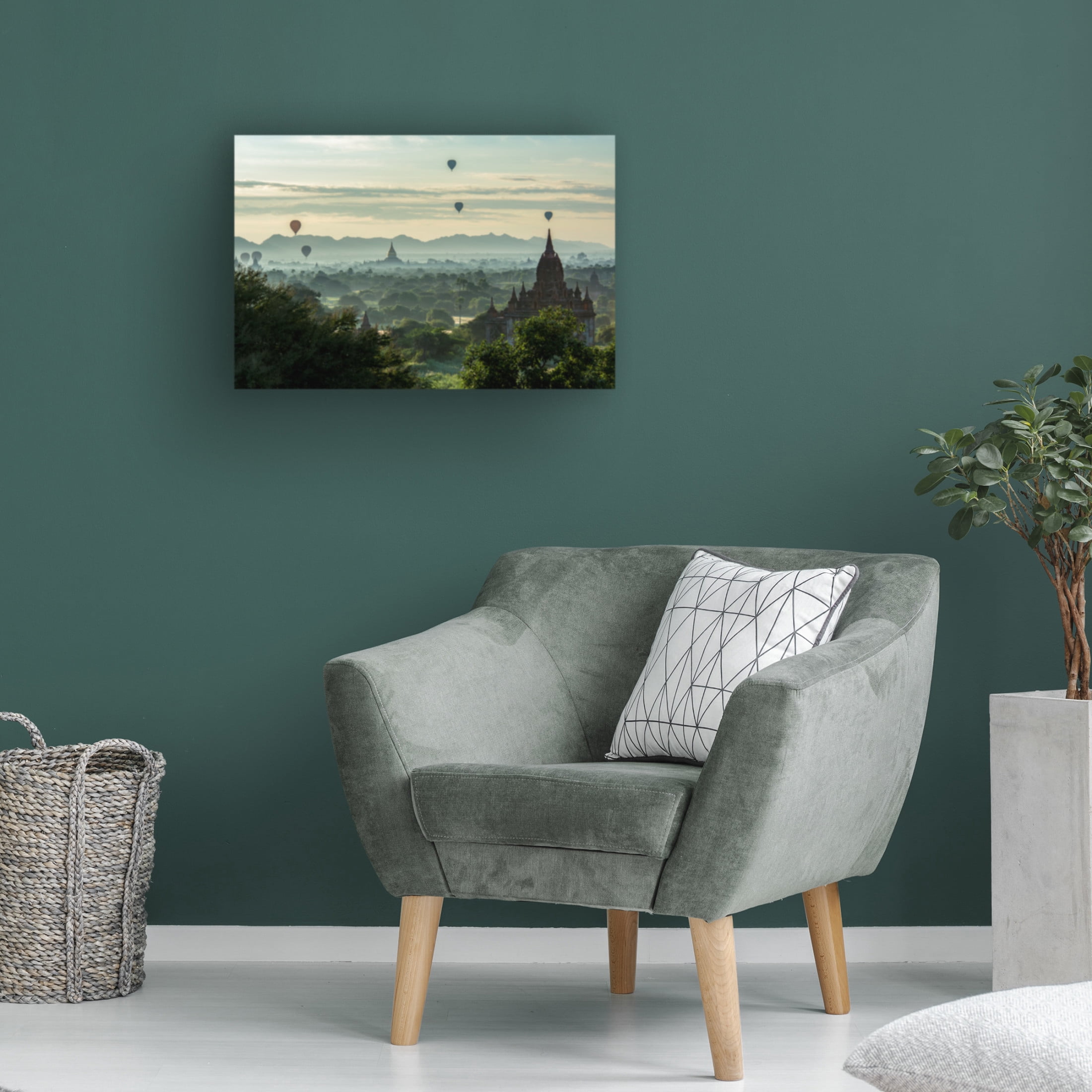 Trademark Fine Art Mieke Suharini Balloons On Temples Canvas Wall Art