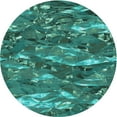 thumbnail image 1 of Ahgly Company Machine Washable Indoor Round Transitional Medium Teal Green Area Rugs, 4' Round, 1 of 7