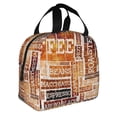 thumbnail image 2 of Disketp Hand Drawn Vintage Coffee for Insulated Lunch Bag for Women and Men, Perfect for Work, Hiking, Picnic, 2 of 8