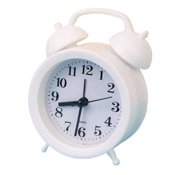 Reloj Reloj despertador analógico Relojes de escritorio lindos redondos for decoración de mesa for sala de estar