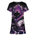 thumbnail image 4 of Valorant Omen Girls Short Sleeve Dress Soft Cute Designs Dresses Casual T-Shirt Dress 110CM, 4 of 7