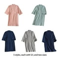 thumbnail image 4 of Qarigey Kimono primavera verano algodón crepé camisón bata de baño media manga hogar Hotel pijamas ropa de dormir Pijama Armada Hombres/M Qarigey AP019175-09, 4 of 6