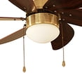 thumbnail image 2 of Ventilador Techo 30 3 V 60W 6 Aspas Nogal Lat. A Veker 7663 VEKER 7663, 2 of 2