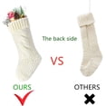 thumbnail image 3 of Unique Ivory White Knit Christmas Stockings, 3 of 6