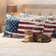 thumbnail image 3 of 4th of July Outdoor Waterproof Pillow Covers, Forest Independence Day USA Flag Decorative Rectangle Throw Pillowcase Sofa Cushion Sham for Patio/Couch/Chair, 20"x12" 2 Pack, 3 of 8