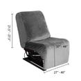 thumbnail image 3 of Sofá reclinable en forma de L de terciopelo ULTICOR de 7 piezas Furniture Cover, 3 of 3