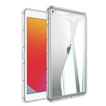 Dteck Case for iPad 9th/8th/7th Gen 10.2 Inch, Slim Lightweight Transparent Back Shell Shockproof Cover for iPad 10.2 Inch,Clear