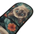 thumbnail image 4 of Yayeee Double Oven Mitt Kitchen Heat Resistant Baking 35" x7" Quilted Glove, Flowers and Cat, 4 of 6