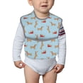 thumbnail image 4 of Bingfone Mess-Proof Baby Bib - Waterproof Bib for Baby Boy or Girl with Food Catcher Pocket, Unisex-Dachshund Dog, 4 of 6