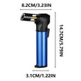 thumbnail image 6 of Adjustable Flame Windproof Lighter, Refillable Butane Torch Lighter, Portable Metal Lighter, Rechargeable Jet Flame Lighter, Outdoor Camping BBQ Lighter, 6 of 6