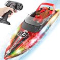 thumbnail image 1 of Baño RC Boat con luces LED, resistente al agua durante más de 40 minutos, rojo, 1 of 7