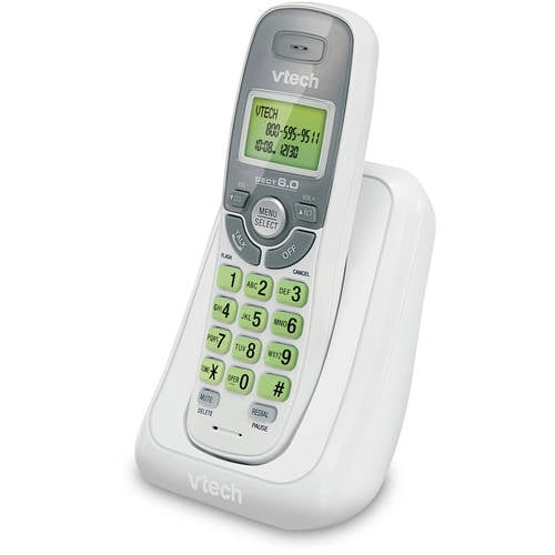 White/Grey ™ CS6114 VTech CS6114 Cordless Phone with Caller ID / Call Waiting 