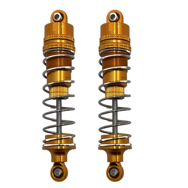 maskred RCGOFOLLOW 1/10 Aluminum Alloy Smooth Front Rear Shock Absorber Rc Front Rear Shock Absorber For R1001 R1002 R1003 Golden