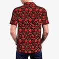 thumbnail image 4 of Balery Tomatoes And Chili Printed Men’s Short Sleeve Polo Shirt, Midweight Men's Shirt,Golf Polo shirts -Large, 4 of 9