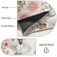 thumbnail image 6 of Vintage Pink Flowers Round Area Rug 8Ft Washable Large Circle Rugs for Living Room Dorm, Spring Floral Butterfly Retro Art Non-Slip Carpet Floor Mats Indoor Outdoor Carpet Runner Aesthetic Home Decor, 6 of 8