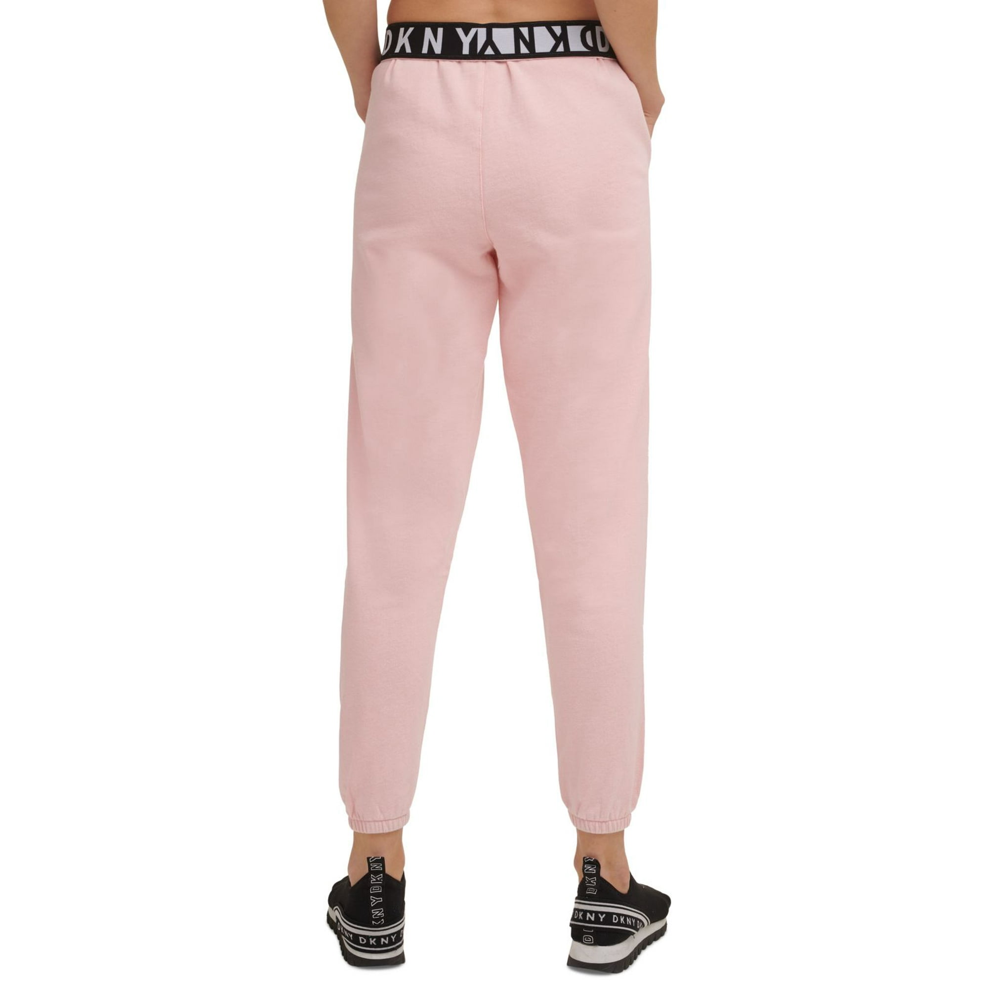 DKNY Sport Women s Cotton Jogger Pants Pink Large
