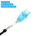 thumbnail image 4 of Uxcell Thickened Plastic Sports Whistle with Lanyard and Mouth Grip Referee Whistle, Blue, 4 of 6