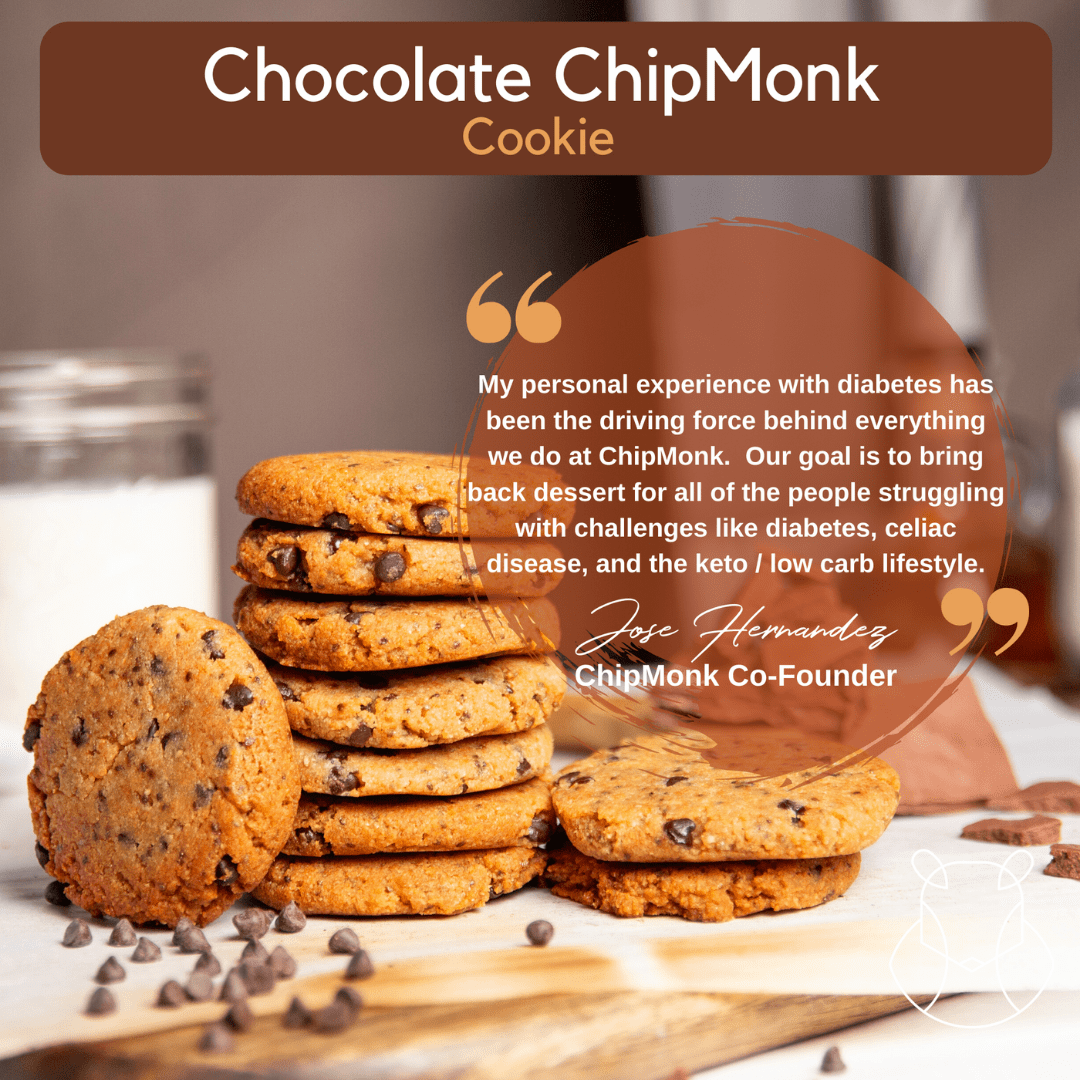 ChipMonk Keto Cookies, Chocolate Chip (Vegan) - Low Carb Keto Friendly, Gluten-Free, Sugar-Free Dessert Snacks,