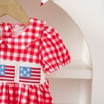 thumbnail image 5 of Gvdentm Baby Rompers Girl 4th Of July Baby Girl Outfits My First Fourth Of July Onesie Usa Bubble Romper Newborn Dress Smocked Outfit(Red,0-3 Months), 5 of 9