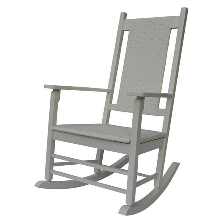 Shine Company Traditional Hardwood Patio Porch Rocker in Brown Walmart