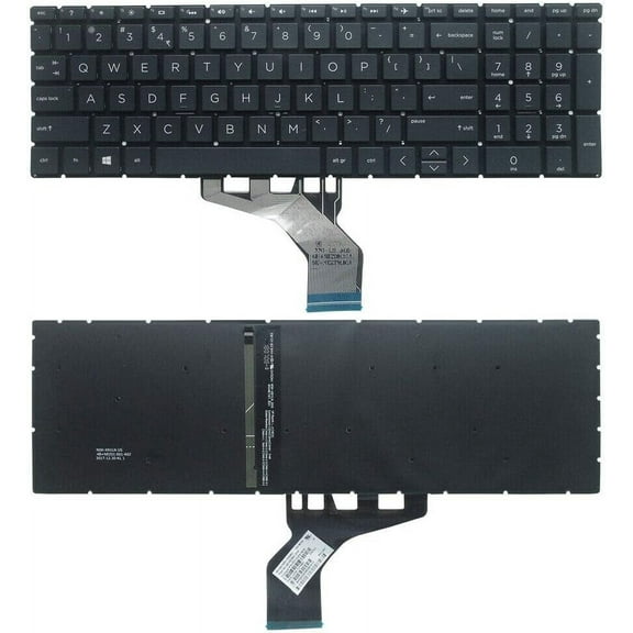 New US Black English Backlit Laptop Keyboard (Without palmrest) for HP Envy 15M-CN 15M-CN0011DX 15M-CN0012DX Light Backlight
