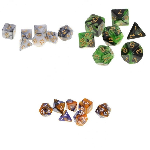 21Pcs Multi Side Double-colors Digital s for Table