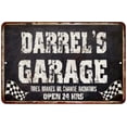thumbnail image 1 of DARREL'S Garage Black Grunge Sign 8x12 Decor Gift 208120005261, 1 of 1