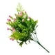 thumbnail image 5 of Flor artificial de 5 ramas, ramo de simulación de césped, centro de mesa para el hogar, flor falsa de plástico, rosa Scienceny HA8137-01B, 5 of 6