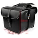 thumbnail image 5 of 1 par de bolsas laterales para motocicleta de cuero sintético, impermeables, para colgar en el coche, color negro, 5 of 5