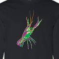 thumbnail image 4 of Inktastic Mardi Gras Crayfish Artsy Long Sleeve T-Shirt, 4 of 5